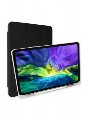 Newface iPad 9.7 (2018) Kılıf Kalemlikli Mars Tablet Kılıfı - Siyah