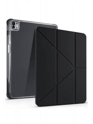 Newface iPad Air 13 (2024) Kılıf Kalemlikli Mars Tablet Kılıfı - Siyah