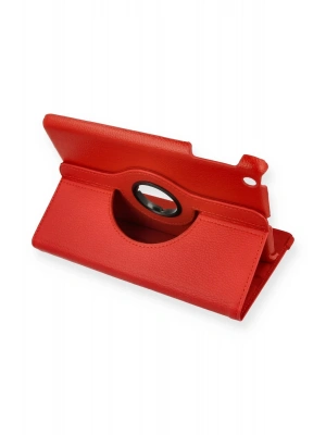 Newface iPad Mini 1 Kılıf 360 Tablet Deri Kılıf - Kırmızı