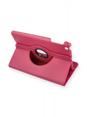 Newface iPad Mini 1 Kılıf 360 Tablet Deri Kılıf - Pembe