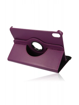 Newface iPad Mini 6 Kılıf 360 Tablet Deri Kılıf - Mürdüm