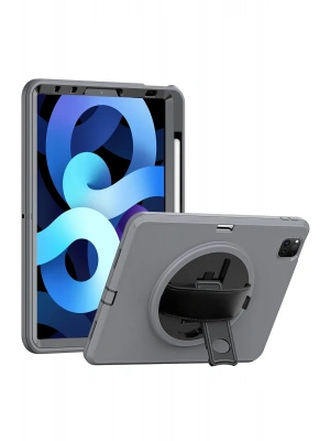 Newface iPad Pro 11 (2018) Kılıf Hand Strap Tablet Kılıfı - Gri