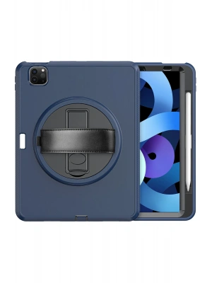 Newface iPad Pro 11 (2018) Kılıf Hand Strap Tablet Kılıfı - Lacivert
