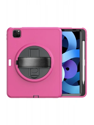 Newface iPad Pro 11 (2018) Kılıf Hand Strap Tablet Kılıfı - Pembe