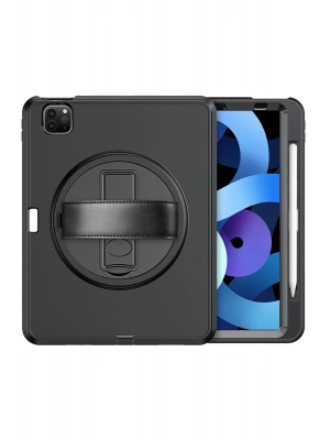 Newface iPad Pro 11 (2018) Kılıf Hand Strap Tablet Kılıfı - Siyah