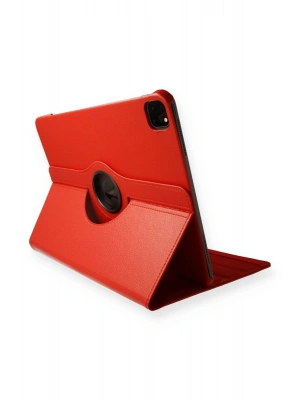 Newface iPad Pro 11 (2020) Kılıf 360 Tablet Deri Kılıf - Kırmızı
