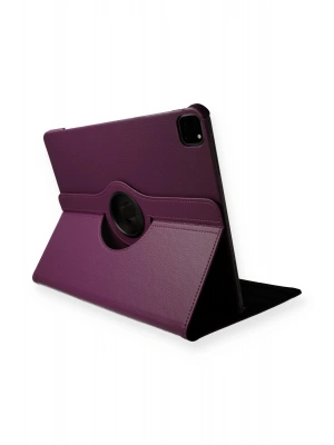 Newface iPad Pro 11 (2020) Kılıf 360 Tablet Deri Kılıf - Mürdüm