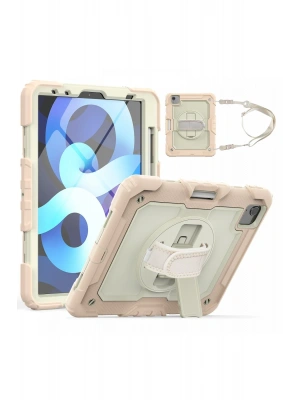 Newface iPad Pro 11 (2020) Kılıf Strap New Tablet Kapak - Pembe