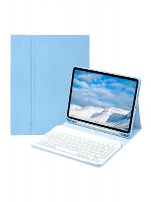 Newface iPad Pro 11 (2022) Kılıf KC01 Smart Klavyeli Tablet Kılıfı - Açık Mavi