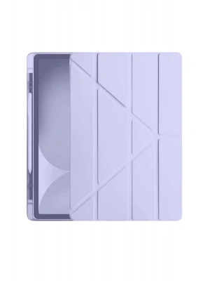 Newface iPad Pro 11 (2024) Kılıf Kalemlikli Hugo Tablet Kılıfı - Lila