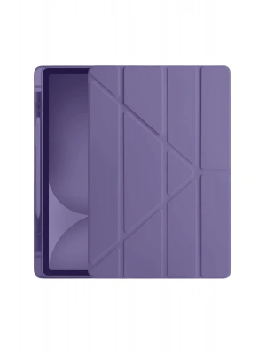 Newface iPad Pro 11 (2024) Kılıf Kalemlikli Hugo Tablet Kılıfı - Mor