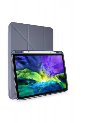 Newface iPad Pro 11 (2024) Kılıf Kalemlikli Mars Tablet Kılıfı - Lavender