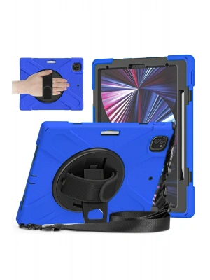 Newface iPad Pro 12.9 (2020) Kılıf Amazing Tablet Kapak - Mavi