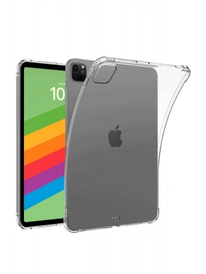 Newface iPad Pro 13 (2024) Kılıf Anti Shock Tablet Silikon - Şeffaf