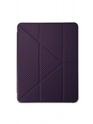 Newface iPad Pro 13 (2024) Kılıf Color Karbon Tablet Kılıfı - Derin Mor
