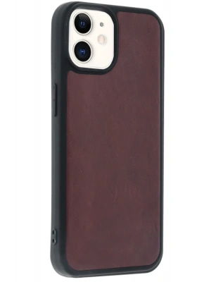 Newface iPhone 11 Kılıf Aras Deri Kapak - Bordo
