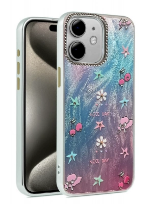 Newface iPhone 11 Kılıf Blade Aynalı Desenli Kapak - Desen 4