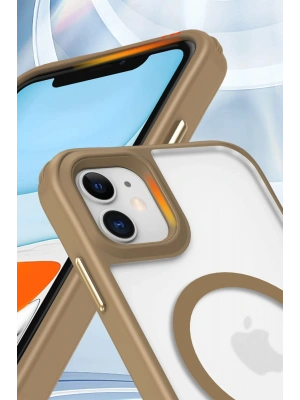 Newface iPhone 11 Kılıf Enka Magsafe Silikon Kılıf - Siyah
