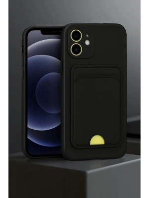 Newface iPhone 11 Kılıf Kelvin Kartvizitli Silikon - Kırmızı