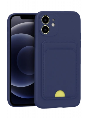 Newface iPhone 11 Kılıf Kelvin Kartvizitli Silikon - Lacivert