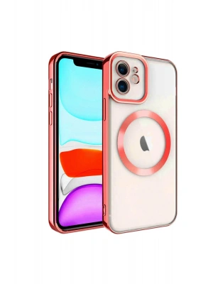 Newface iPhone 11 Kılıf Kross Magneticsafe Kapak - Kırmızı