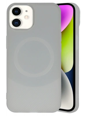 Newface iPhone 11 Kılıf Maya Karbon Kapak - Gri