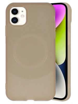 Newface iPhone 11 Kılıf Maya Karbon Kapak - Kahverengi