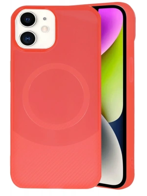 Newface iPhone 11 Kılıf Maya Karbon Kapak - Kırmızı