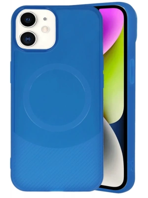 Newface iPhone 11 Kılıf Maya Karbon Kapak - Lacivert