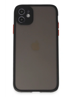 Newface iPhone 11 Kılıf Montreal Silikon Kapak - Siyah
