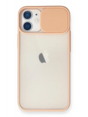 Newface iPhone 11 Kılıf Palm Buzlu Kamera Sürgülü Silikon - Pembe