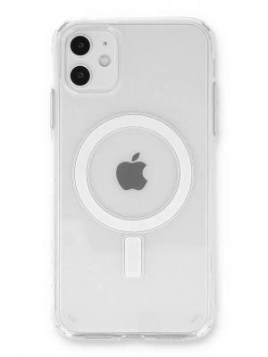Newface iPhone 11 Kılıf Pc Real Magsafe Kapak - Şeffaf