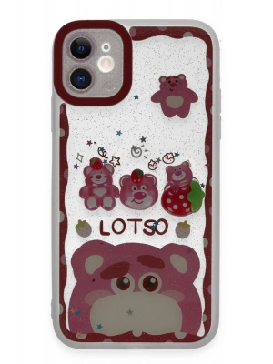 Newface iPhone 11 Kılıf Sweet Desenli Silikon Kapak - Pembe