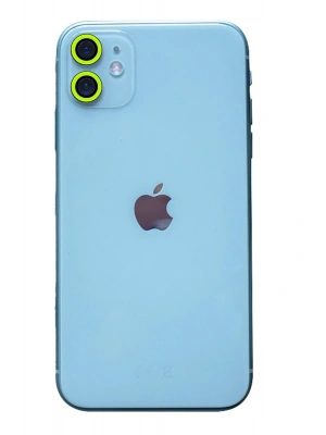 Newface iPhone 11 Neon Fosforlu Kamera Lens - Yeşil