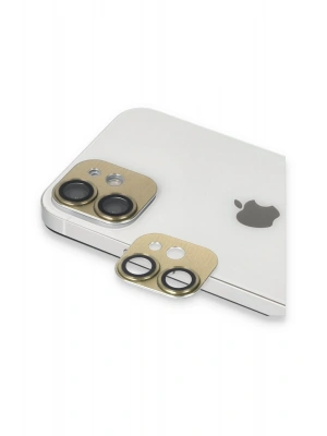Newface iPhone 11 Pers Alüminyum Kamera Lens - Gold