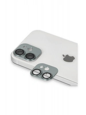 Newface iPhone 11 Pers Alüminyum Kamera Lens - Yeşil