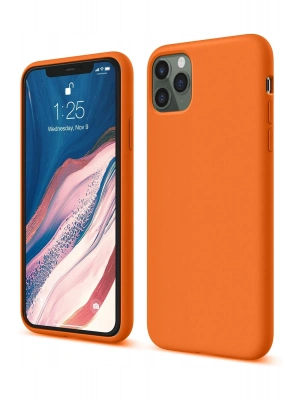 Newface iPhone 11 Pro Kılıf First Silikon - Turuncu
