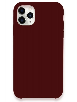 Newface iPhone 11 Pro Kılıf Lansman Legant Silikon - Bordo