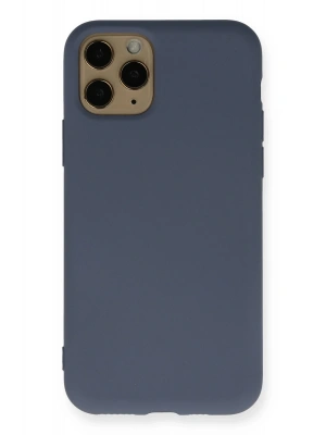 Newface iPhone 11 Pro Kılıf Nano içi Kadife Silikon - Gri