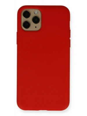 Newface iPhone 11 Pro Kılıf Nano içi Kadife Silikon - Kırmızı