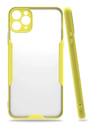 Newface iPhone 11 Pro Kılıf Platin Silikon - Sarı