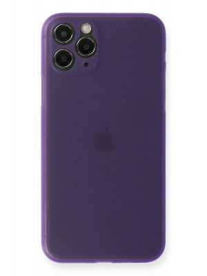 Newface iPhone 11 Pro Kılıf PP Ultra İnce Kapak - Mor