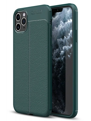 Newface iPhone 11 Pro Max Kılıf Auto Focus Kapak - Yeşil