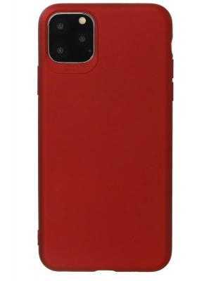 Newface iPhone 11 Pro Max Kılıf First Silikon - Bordo