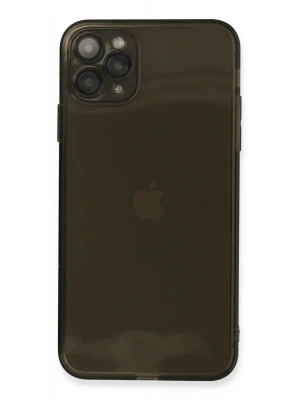 Newface iPhone 11 Pro Max Kılıf Fly Lens Silikon - Siyah