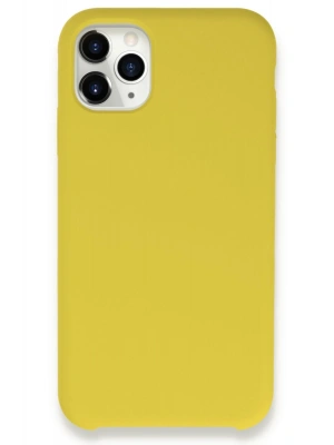 Newface iPhone 11 Pro Max Kılıf Lansman Legant Silikon - Sarı
