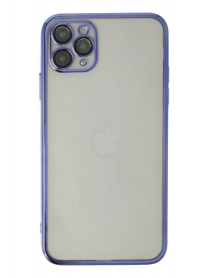 Newface iPhone 11 Pro Max Kılıf Razer Lensli Silikon - Mor