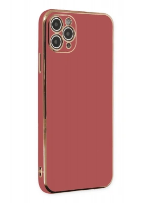 Newface iPhone 11 Pro Max Kılıf Volet Silikon - Kırmızı