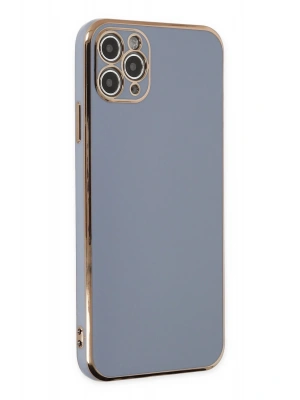 Newface iPhone 11 Pro Max Kılıf Volet Silikon - Mavi