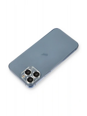 Newface iPhone 11 Pro Max Metal Kamera Lens Koruma Cam - Gümüş